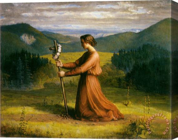 Anne Francois Louis Janmot The Poem of The Soul Reality Stretched Canvas Painting / Canvas Art