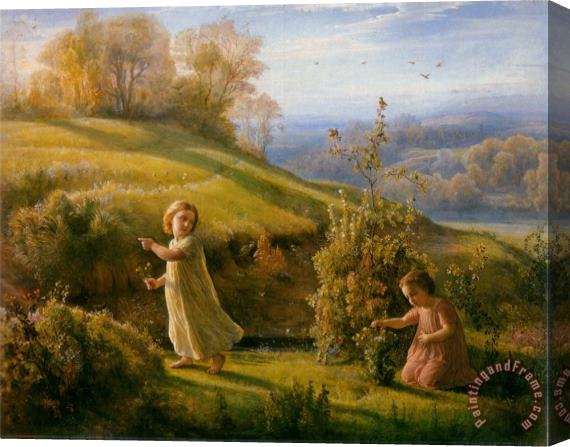 Anne Francois Louis Janmot The Poem of The Soul Spring Stretched Canvas Painting / Canvas Art