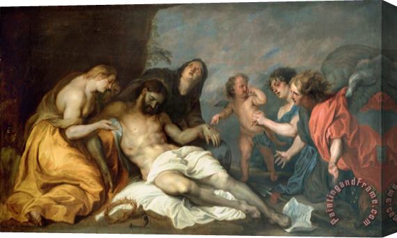 Anthonie Van Dyck Lamentation Over The Dead Christ Stretched Canvas Print / Canvas Art