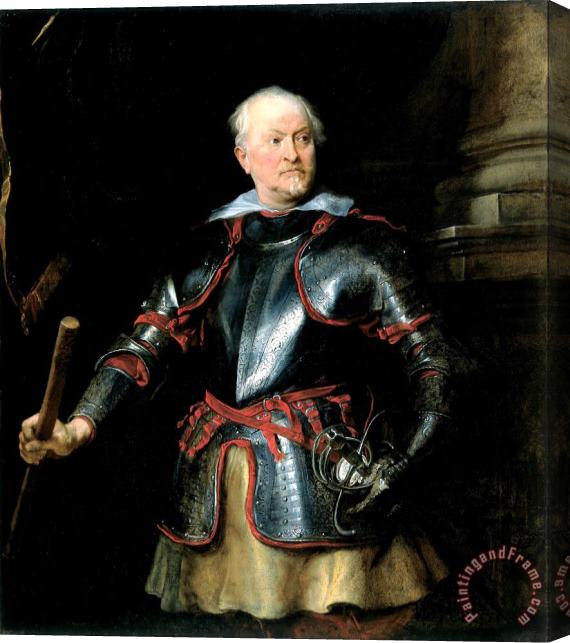 Anthonie Van Dyck Portrait of a a Man in Armor Stretched Canvas Print / Canvas Art