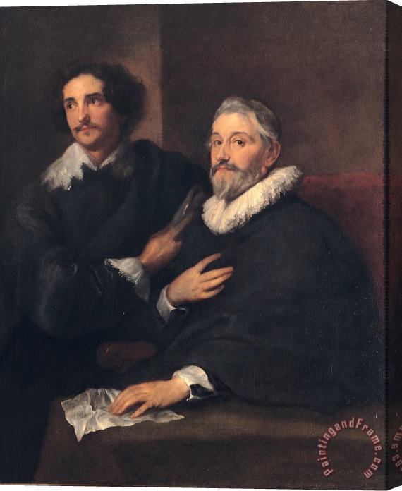 Anthonie Van Dyck Portrait of The Brothers De Wael Stretched Canvas Print / Canvas Art