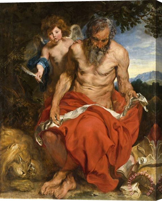 Anthonie Van Dyck Saint Jerome Stretched Canvas Painting / Canvas Art