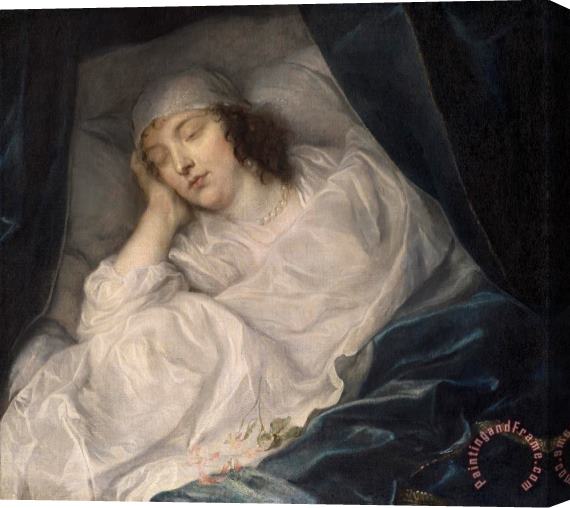 Anthonie Van Dyck Venetia, Lady Digby, on Her Deathbed Stretched Canvas Painting / Canvas Art