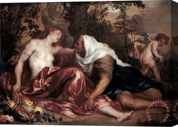 Anthonie Van Dyck Vertumnus And Pomona Stretched Canvas Painting / Canvas Art