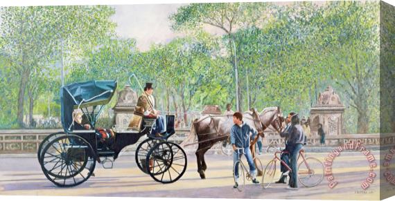 Anthony Butera Horse And Carriage Stretched Canvas Painting / Canvas Art
