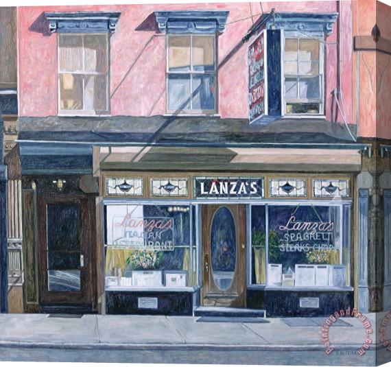 Anthony Butera Lanza's Restaurant 11th Street East Village Stretched Canvas Painting / Canvas Art