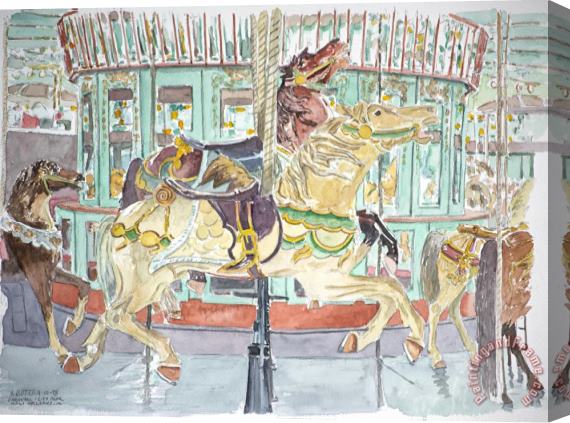 Anthony Butera New Orleans Carousel Stretched Canvas Print / Canvas Art