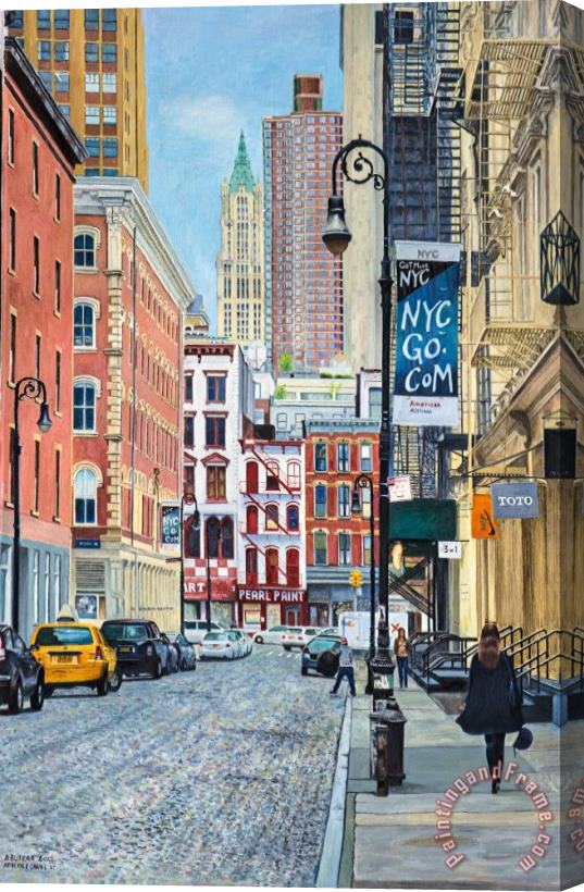 Anthony Butera Pearl Paint Canal St. From Mercer St. Nyc Stretched Canvas Print / Canvas Art
