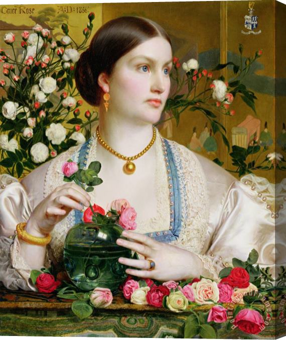 Anthony Frederick Augustus Sandys Grace Rose Stretched Canvas Painting / Canvas Art