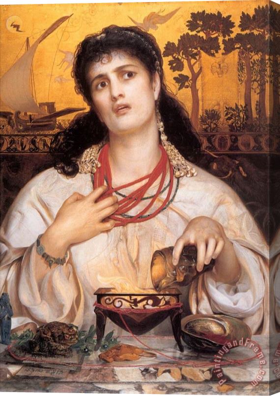 Anthony Frederick Sandys Medea Stretched Canvas Painting / Canvas Art