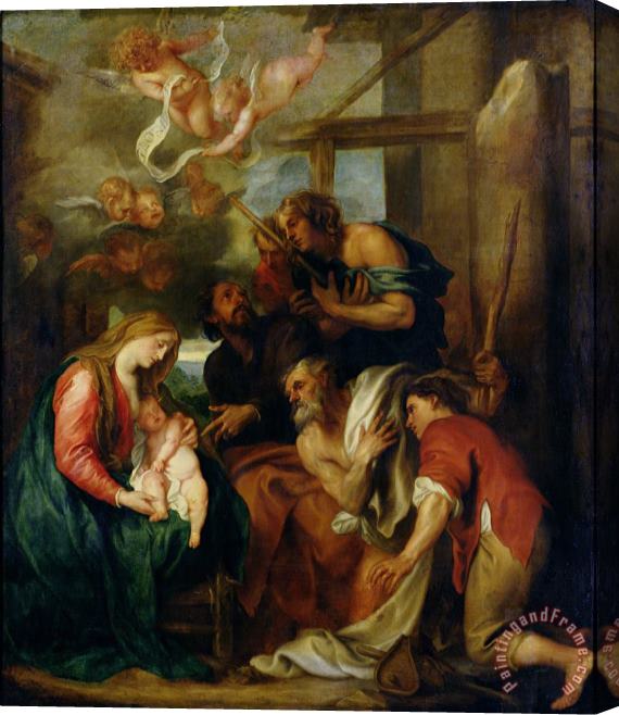 Anthony van Dyck Adoration of The Shepherds Stretched Canvas Print / Canvas Art