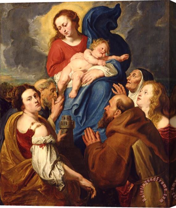 Anthony van Dyck Madonna And Child with Five Saints Stretched Canvas Print / Canvas Art