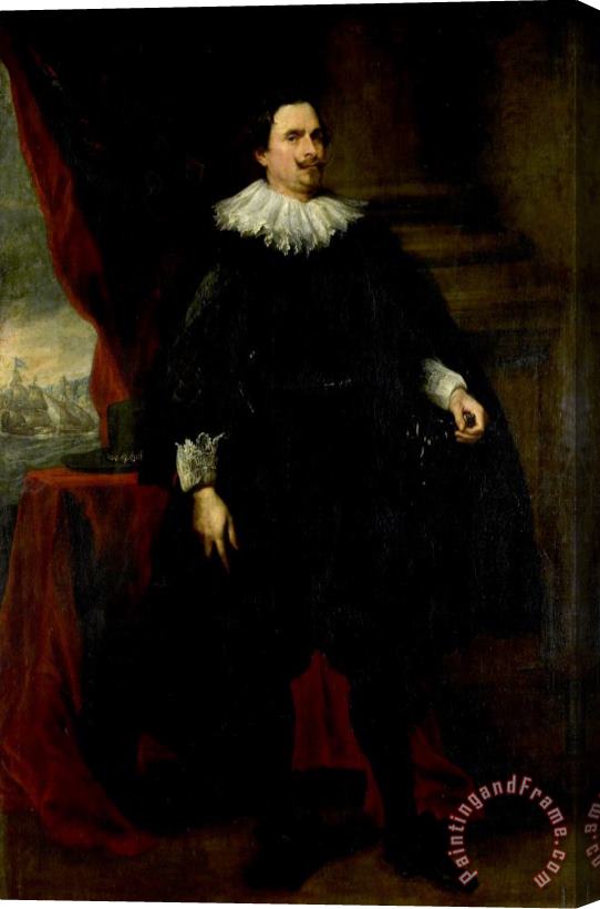Anthony van Dyck Portrait of a Man From The Van Der Borght Family, Perhaps Francois Van Der Borght Stretched Canvas Painting / Canvas Art