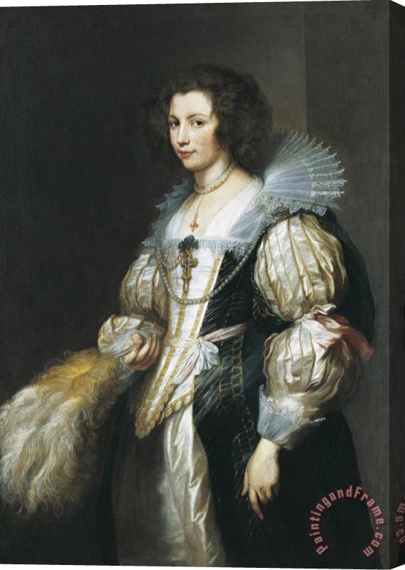 Anthony van Dyck Portrait of Maria Louisa De Tassis Stretched Canvas Painting / Canvas Art