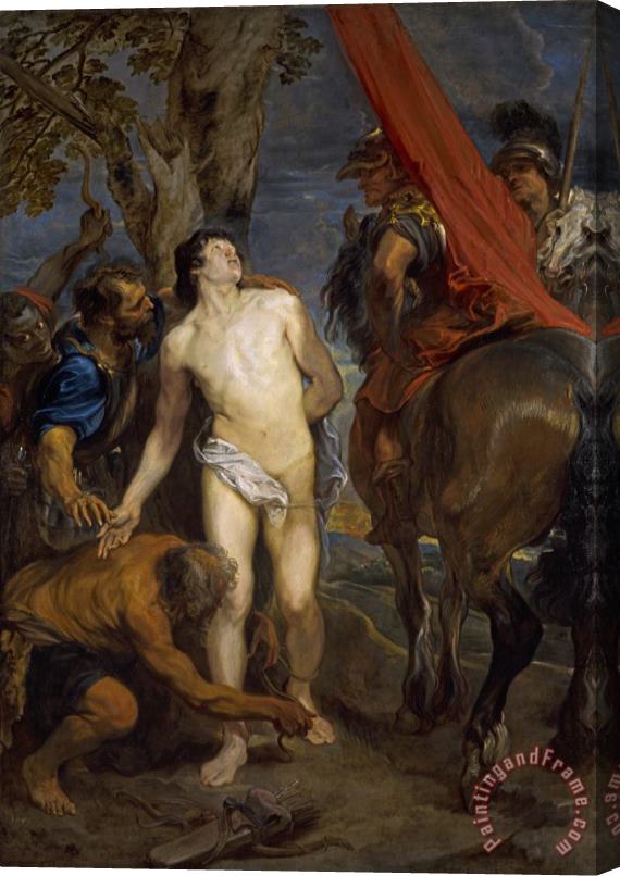 Anthony van Dyck Saint Sebastian Bound for Martyrdom Stretched Canvas Print / Canvas Art