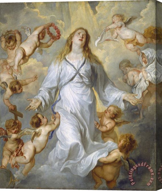Anthony van Dyck The Virgin As Intercessor Stretched Canvas Print / Canvas Art