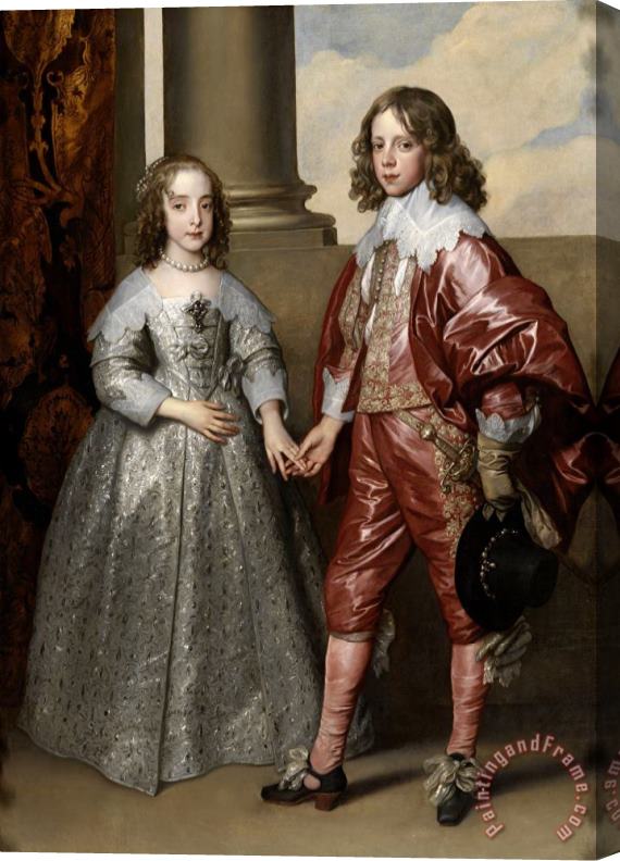 Anthony van Dyck William Ii, Prince of Orange, And His Bride, Mary Stuart Stretched Canvas Painting / Canvas Art