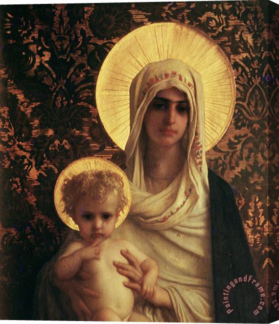 Antoine Auguste Ernest Herbert Virgin And Child Stretched Canvas Painting / Canvas Art