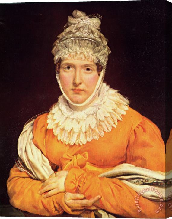 Antoine Jean Gros Portrait of Mademoiselle Recamier Stretched Canvas Print / Canvas Art