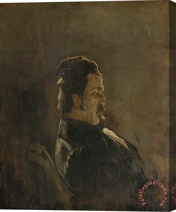Anton Mauve Portrait of Pieter Frederik Van Os, Painter Stretched Canvas Print / Canvas Art