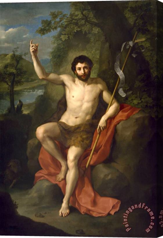 Anton Raphael Mengs St. John The Baptist Preaching in The Wilderness Stretched Canvas Painting / Canvas Art
