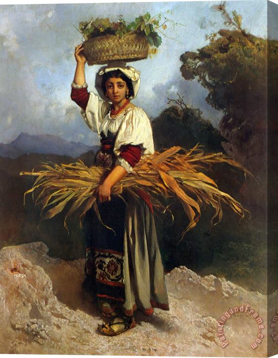 Anton Romako Off to Market Stretched Canvas Painting / Canvas Art