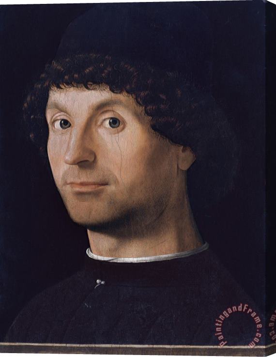 Antonello da Messina Portrait of a Man Stretched Canvas Painting / Canvas Art