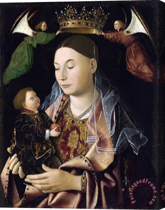 Antonello da Messina Salting Madonna Stretched Canvas Print / Canvas Art