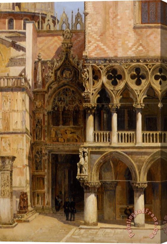 Antonietta Brandeis Port Della Carta Doges Palace Stretched Canvas Painting / Canvas Art