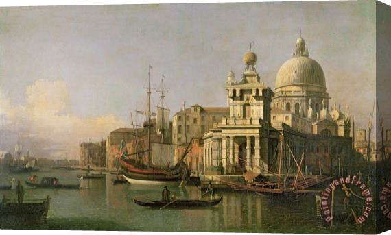Antonio Canaletto A view of the Dogana and Santa Maria della Salute Stretched Canvas Print / Canvas Art