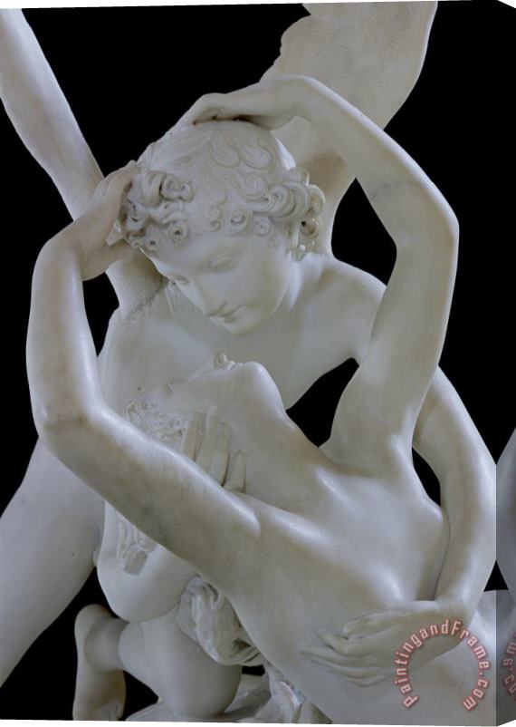 Antonio Canova Psyche Revived by the Kiss of Cupid Stretched Canvas Painting / Canvas Art