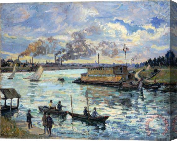Armand Guillaumin River Scene Stretched Canvas Print / Canvas Art