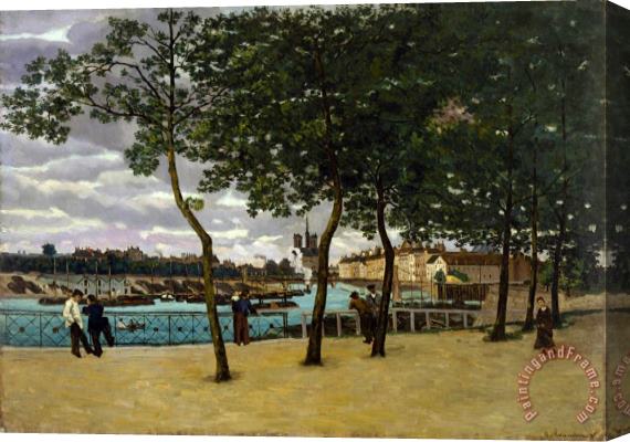 Armand Guillaumin View of The Seine, Paris Stretched Canvas Painting / Canvas Art