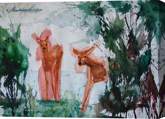 Artem Moldovantsev Deers Stretched Canvas Print / Canvas Art