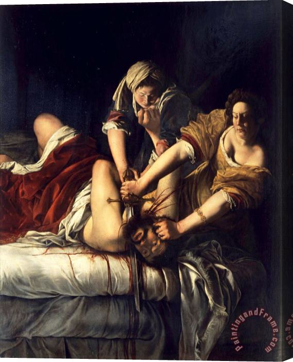 Artemisia Gentileschi Giuditta Decapita Oloferne Stretched Canvas Painting / Canvas Art