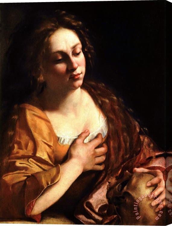 Artemisia Gentileschi Penitent Magdalene, 1631 Stretched Canvas Painting / Canvas Art