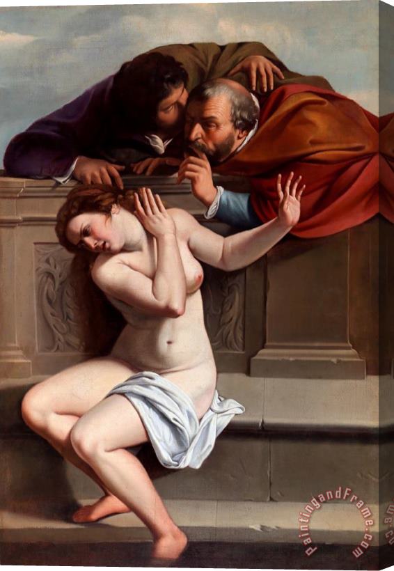 Artemisia Gentileschi Susanna And The Elders, 1610 Stretched Canvas Painting / Canvas Art