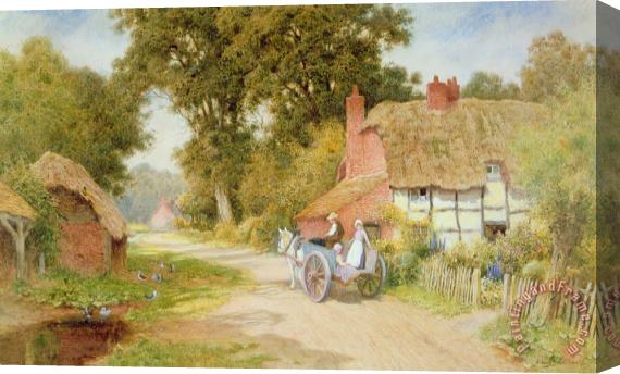 Arthur Claude Strachan A Warwickshire Lane Stretched Canvas Print / Canvas Art