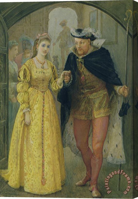 Arthur Hopkins Henry VIII and Anne Boleyn Stretched Canvas Print / Canvas Art
