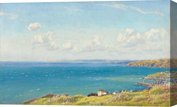 Arthur Hughes Mount's Bay C1899 Stretched Canvas Print / Canvas Art