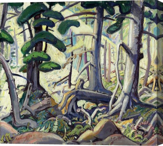 Arthur Lismer Sunlight in a Wood Stretched Canvas Print / Canvas Art