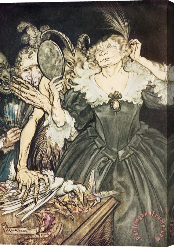 Arthur Rackham So Perfect is their Misery Stretched Canvas Painting / Canvas Art