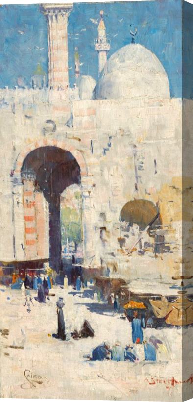 Arthur Streeton Cairo Street (or Mosque, Sultan Hassan) Stretched Canvas Print / Canvas Art