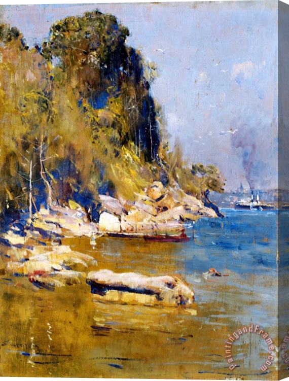 Arthur Streeton From My Camp (sirius Cove) Stretched Canvas Painting / Canvas Art
