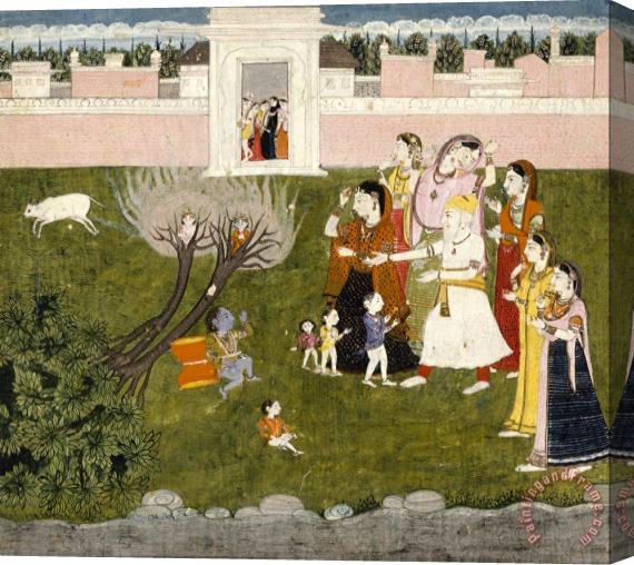 Artist, maker unknown, India Untitled (story of Krishna) Stretched Canvas Painting / Canvas Art