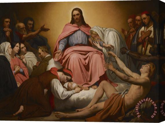 Ary Scheffer Christus Consolator Stretched Canvas Painting / Canvas Art