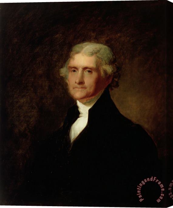 Asher Brown Durand Portrait of Thomas Jefferson Stretched Canvas Print / Canvas Art