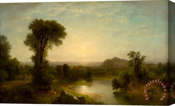 Asher Brown Durand The Catskill Valley Stretched Canvas Print / Canvas Art