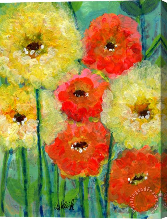 Ashleigh Dyan Moore Bright Colored Flowers Shine Stretched Canvas Print / Canvas Art