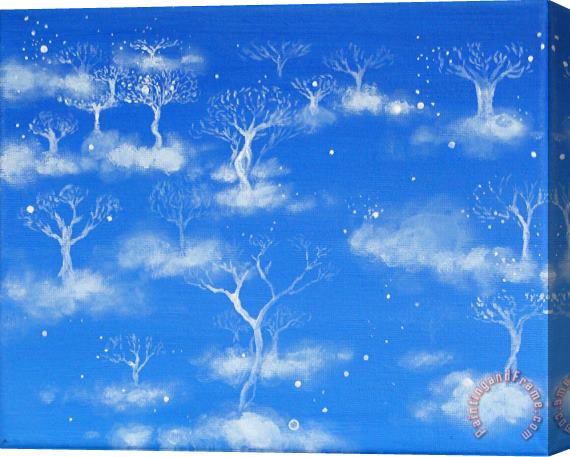 Ashleigh Dyan Moore Trees in the Clouds Stretched Canvas Painting / Canvas Art